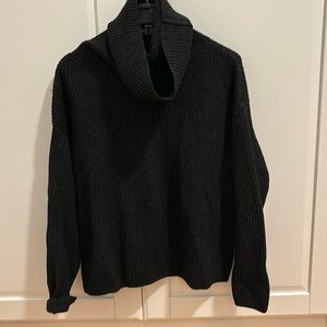 Wool and cashmere blend charcoal gray turtleneck from banana republic